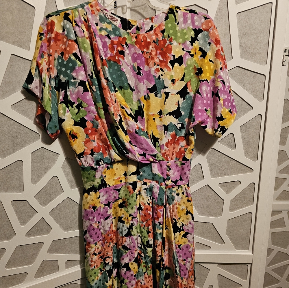 Maggy London Dress floral print size 8